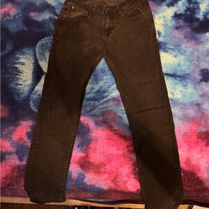 Classic Black Straight Men's Jeans